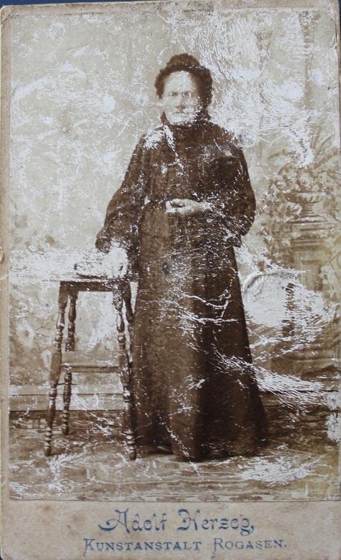 Oryginalne zdjęcie Wiktorii Osińskiej zd. Gummer z końca XIX wieku